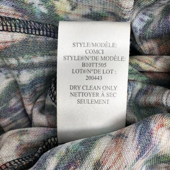 Theyskens' Theory Printed Crepe and Chiffon Tank - Picture 8 of 8